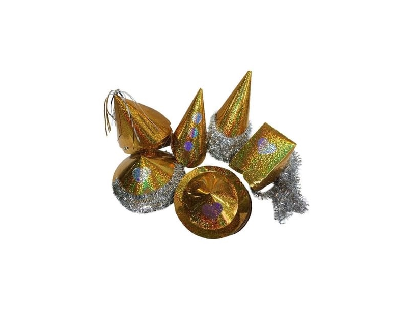 Partyhüte Gold 72 Stück