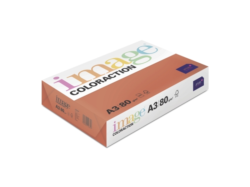 Kopipapir Image Coloraction A3 80G London Dark Red 500Ark/Pkt