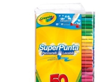 Crayola Super Tips Flamastry mazaki dla dzieci zmywalne 50szt.