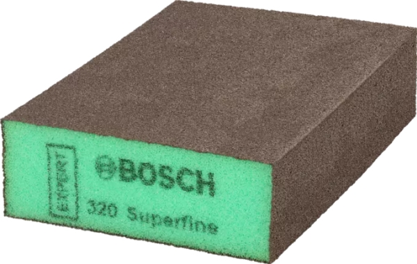 Bosch 2 608 901 180, Super Fint Grus, Slibeblok, Brun, Grøn, Træ, Fjernelse Af Maling, 69 Mm