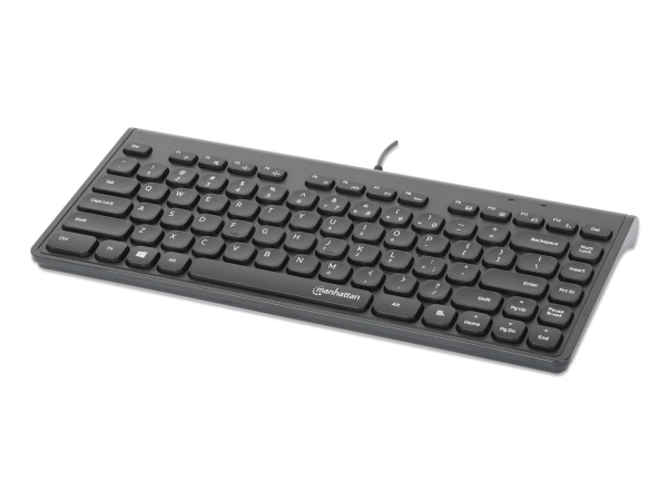Manhattan 180702, Ledningsført, Usb, Membran, Qwerty, Sort
