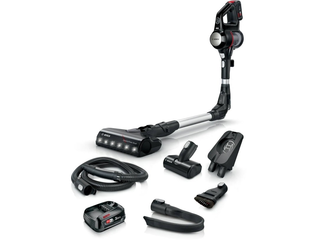 Bosch BCS712E, Stick vakuum, Poseløs, Sort, 0,3 L, 82 dB, Batteri