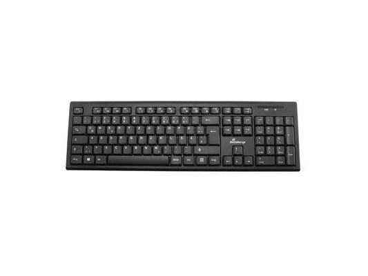 Mediarange Mros111-Gr, Volle Größe (100%), Kabellos, Usb, Qwerty, Schwarz
