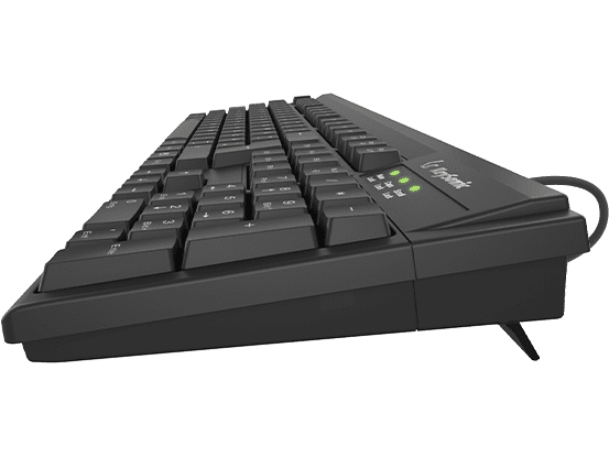 Keysonic Ksk-8008U-Ip Full-Size Usb Tastatur, Wasserfest Nach Ipx7, Schwarz, Volle Größe (100%), Kabelgebunden, Usb, Membran Key Switch, Schwarz