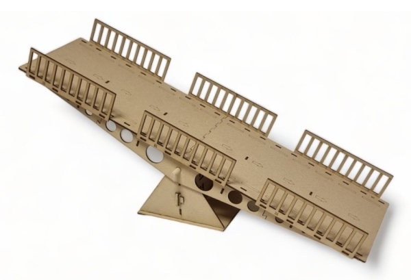 Absima 2320201, Skinneenhedssæt, Mdf, Brun