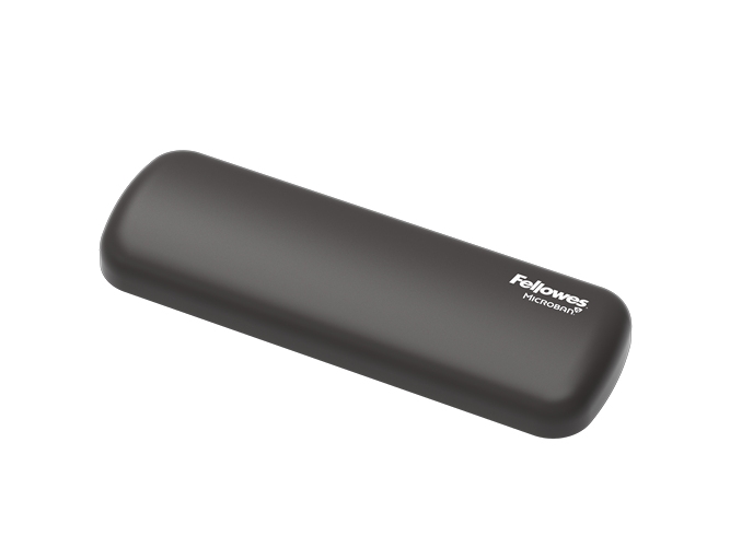Fellowes Wrist Rest Breyta Palm Rest With Antibacterial Protection Ergonomic Wrist Support Black, Silicone, Black, En Iso 9241-5, 60 Mm, 180 Mm, 17.5