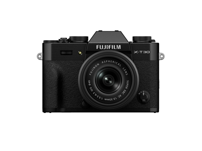 Fujifilm X -T30 III + XC 13-33mm, 26,1 MP, 9600 x 2160 pikseliä, X-Trans CMOS 4, 6.2K, Kosketusnäyttö, musta