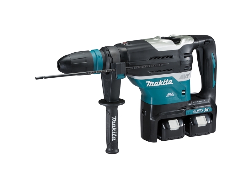 Makita DHR400ZKUN LXT, Pistolgreb boremaskine, SDS Max, Børstefri, Sort, Blå, 10,5 cm, 500 rpm