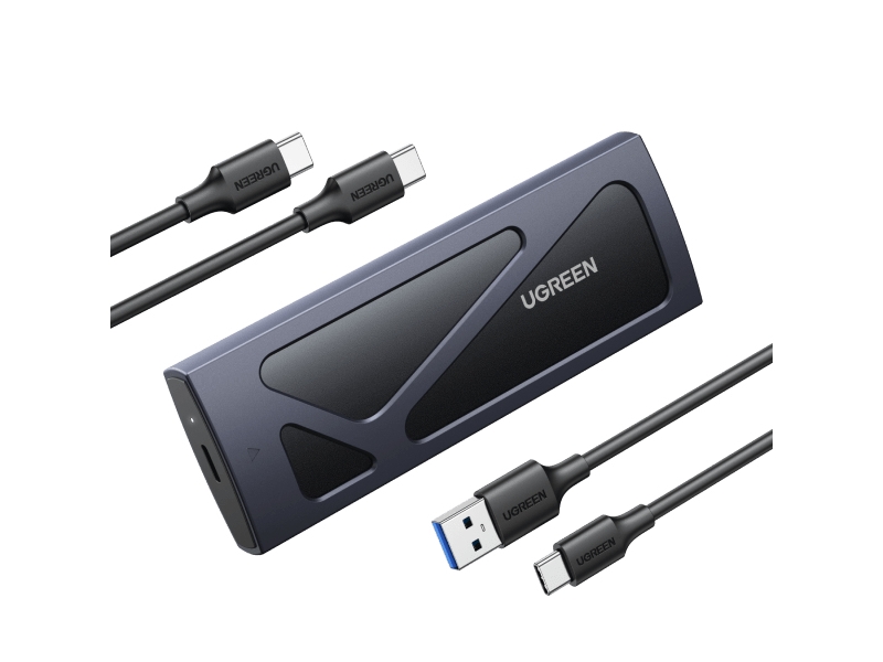 Ugreen 15512, Ssd Kabinet, M.2, 10 Gbit/Sek., Usb-Tilslutning, Sort, Grå