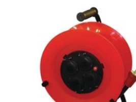 Kaapelirumpu, 4 pistorasiaa maadoituksella, 25 m