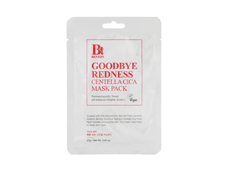 Benton Goodbye Redness Centella Cica Mask Pack Soothing Sheet Mask For Problematic Acneprone Skin