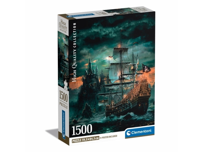 Clementoni High Quality Collection The Pirates Ship, 1500 Stück(E), Kunst, 18 Jahr(E)