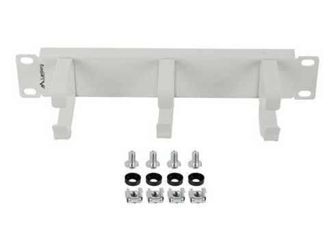 Kabelholder 10" 1U Med 3 Metalholdere Type B Grå Lanberg