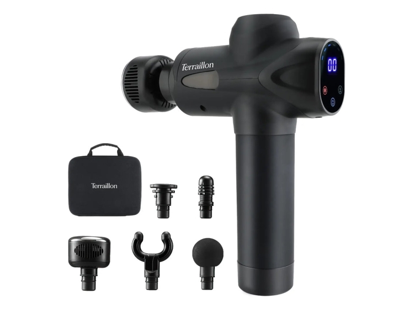 Terraillon Gun Massager Expert, Slagmassage, Universal, Svart, R&ouml;ra, 3200 RPM, Batteri