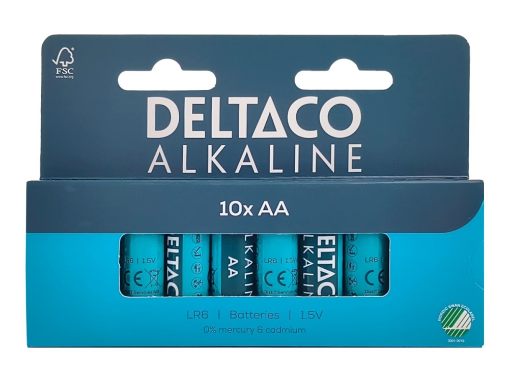 Deltaco - Batterie 10 X Aa / Lr6 - Alkalisch - 2800 Mah