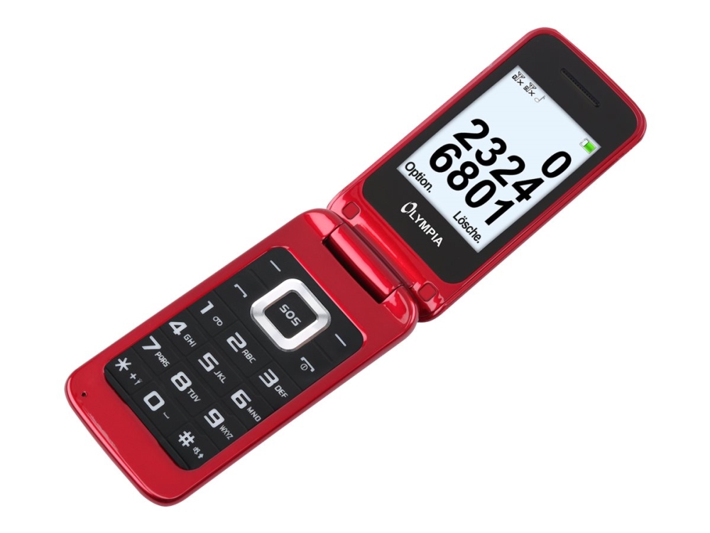 Olympia Luna - Funktionstelefon - Dual-Sim - Microsd Slot - Lcd-Skærm - Sort