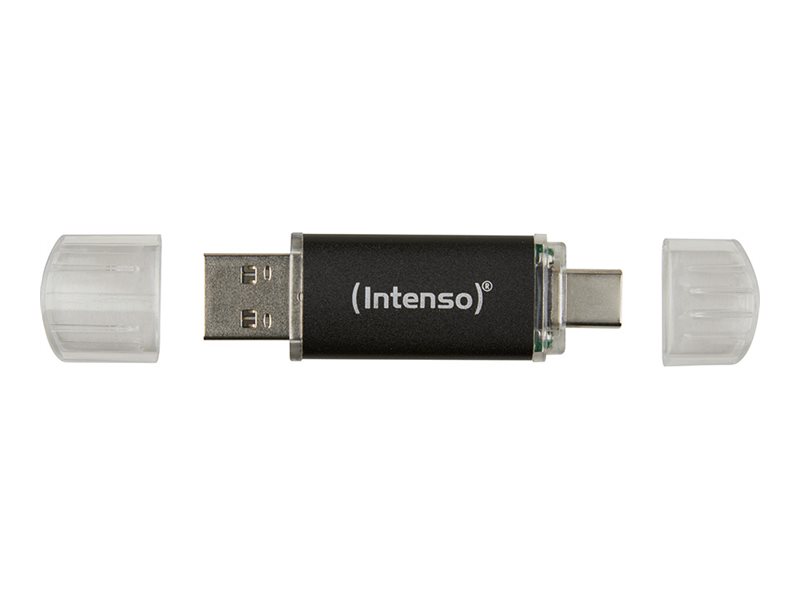 Intenso Twist Line - USB flash-enhet - 256 GB - USB 3.2 Gen 1 / USB-C - antracit