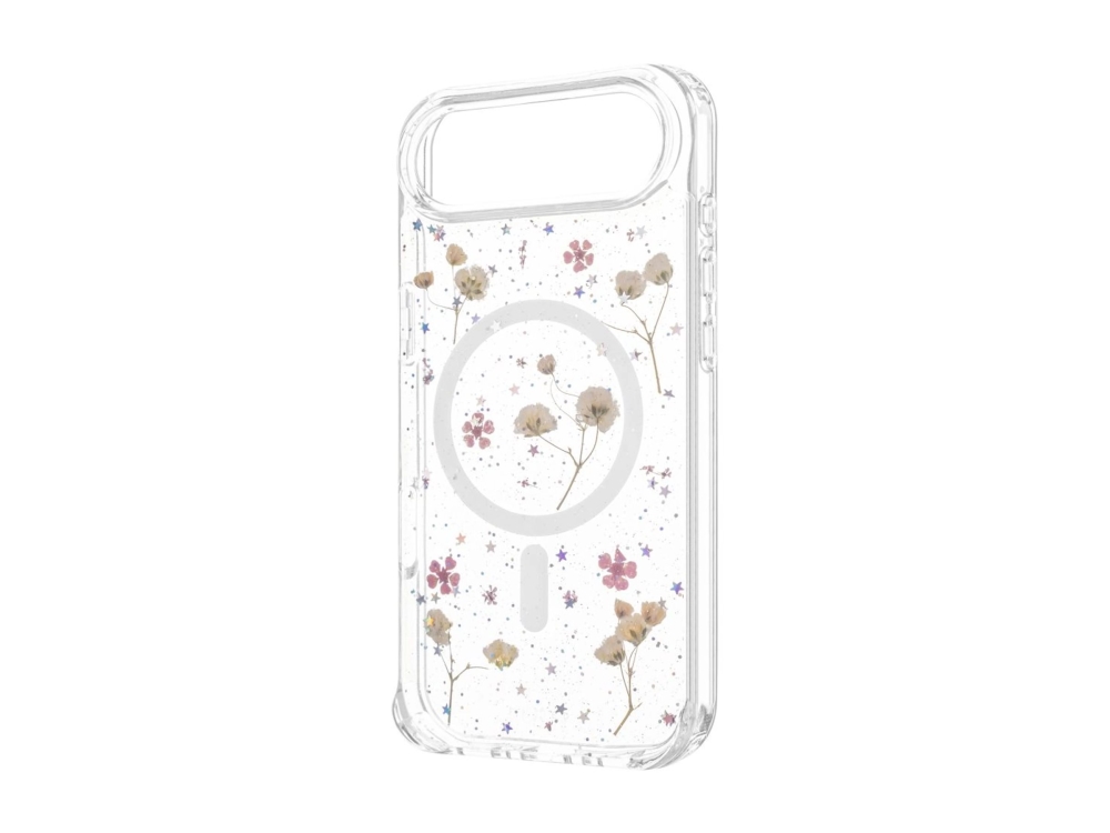 Fixed Magbloom - Bagsidecover - Med Magsafe - Termoplastisk Polyuretan (Tpu), Polycarbonat (Pc) - Blush Plum - Flowers - For Apple Iphone Air