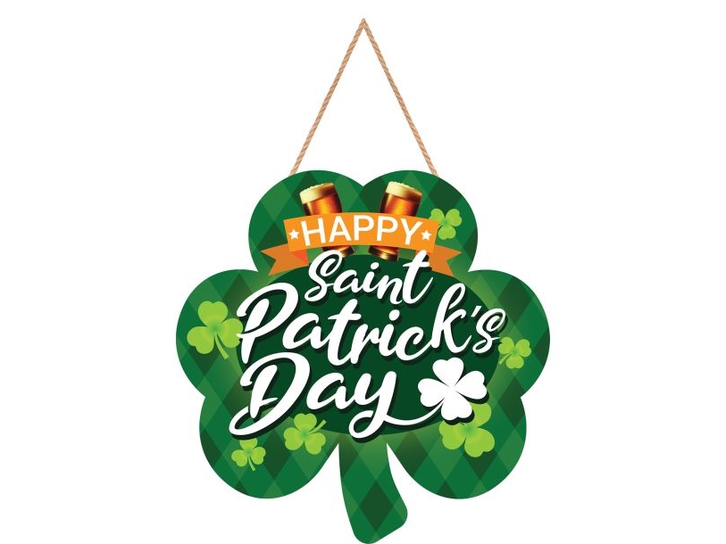 St. Patrick Kleeschild Aus Holz