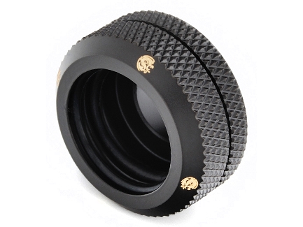 Bitspower Multi-Link adapteriliitäntä suora G1/4 tuuman uros 16mm uros kovaan putkeen - hiilimusta