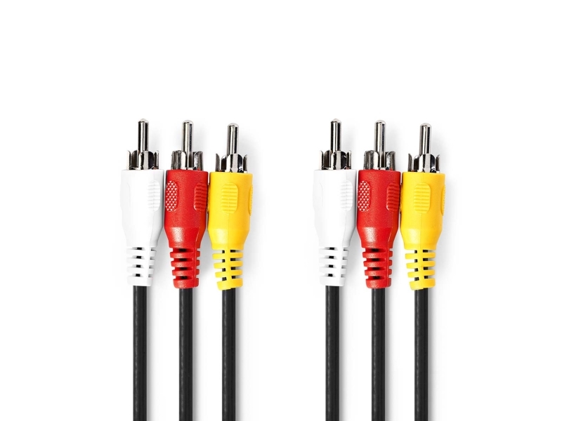 Nedis Cvgl24300bk15, 1,5 M, 3 X Rca, 3 X Rca, Männlich, Männlich, Schwarz