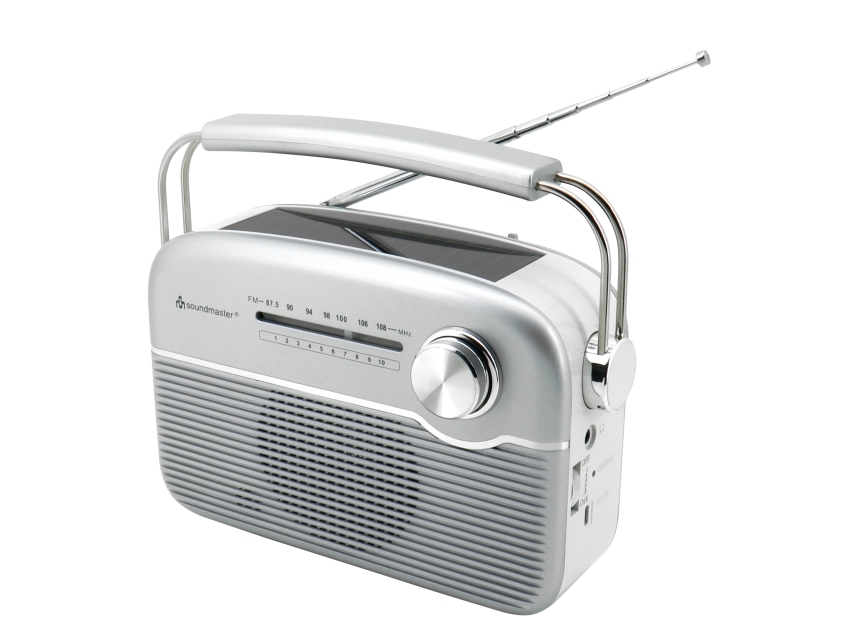 Soundmaster Tr480si Fm Radio Mit 0.3Wp Solarpanel, 3W, Li-Ion Acu