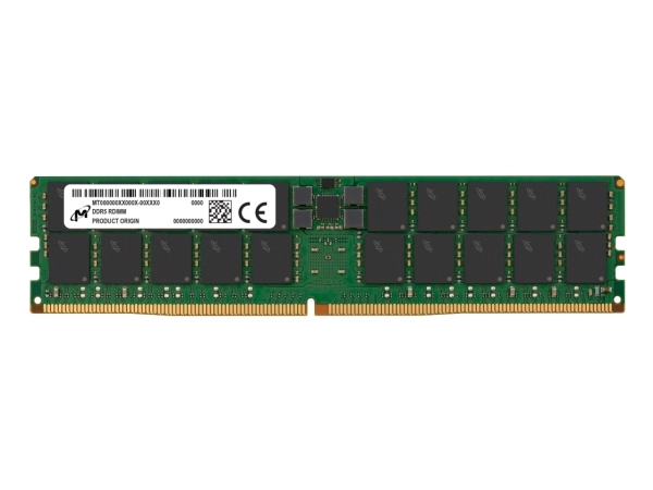 Micron - Ddr5 - Modul - 64 Gb - Dimm 288-Pin - 6400 Mhz / Pc5-51200 - Cl52 - 1,1 V - Registriert - Ecc - Grün