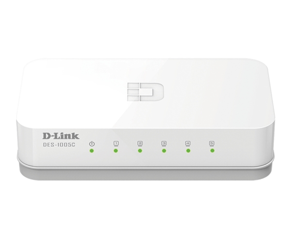 D-Link Des 1005C - Switch - Ikke Administreret - 5 X 10/100 - Desktop