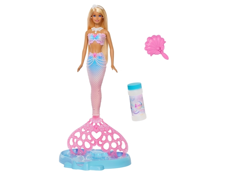 Barbie - Bubble Sparkle Mermaid - Havfrue Dukke Legesæt