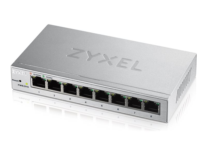 Zyxel GS1200 Series GS1200-8 - Switch - smart - 8 x 10/100/1000 - skrivbordsmodell | Datortillbehör - Nätverk - Switchar | GameStuff