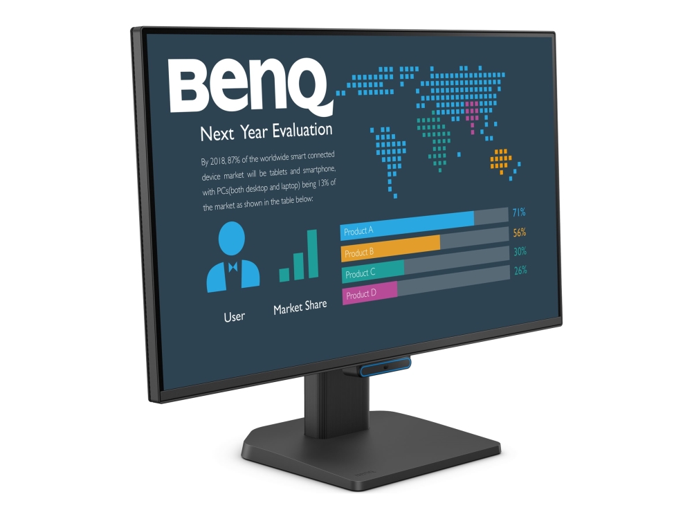 Benq 23.8” 1080P Fhd Business Monitor, 60.5 Cm (23.8"), 1920 X 1080 Pixels, Full Hd, Lcd, 5 Ms, Black