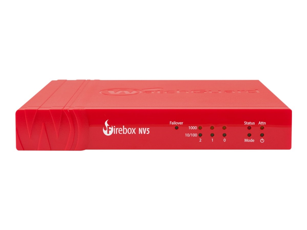 Watchguard Firebox Nv5 - Sikkerhedsudstyr - 3 Porte - 1Gbe - Cloud-Administreret