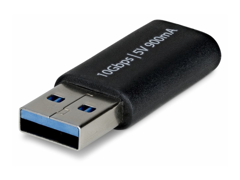 Startech.Com - Usb Adapter - Usb-C (Hun) Til Usb Type A (Han) - Usb 3.2 - Dc 5 V - 900 Ma - Passiv - Sort