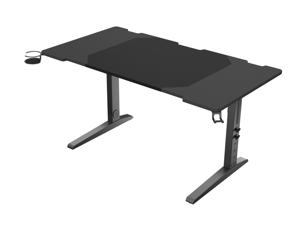 Genesis Holm Modular - Skrivebord - Rektangulær - Antracit (Sort), Sort