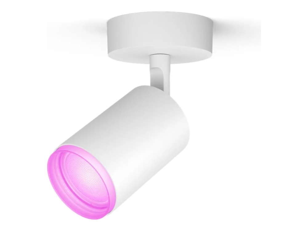 Philips Hue White and Color Ambiance Fugato - Spotlight - LED-glödlampa - GU10 - 4.2 W - klass E - 16 miljoner färger/varmt till kallt vitt ljus - 2000-6500 K - vit | Belysning - Inomhusbelysning - Taklampa & Pendellampa | GameStuff