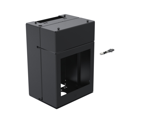 Ergonomic Solutions Spacepole Kiosk Spk212-02, Midterste Modul, Sort, Metal, H400, Hsp-100, Mc Print2-3, Srp-Q300, Tcx 6145-1Tn, Tm T88, Tm-M30 & Tm-