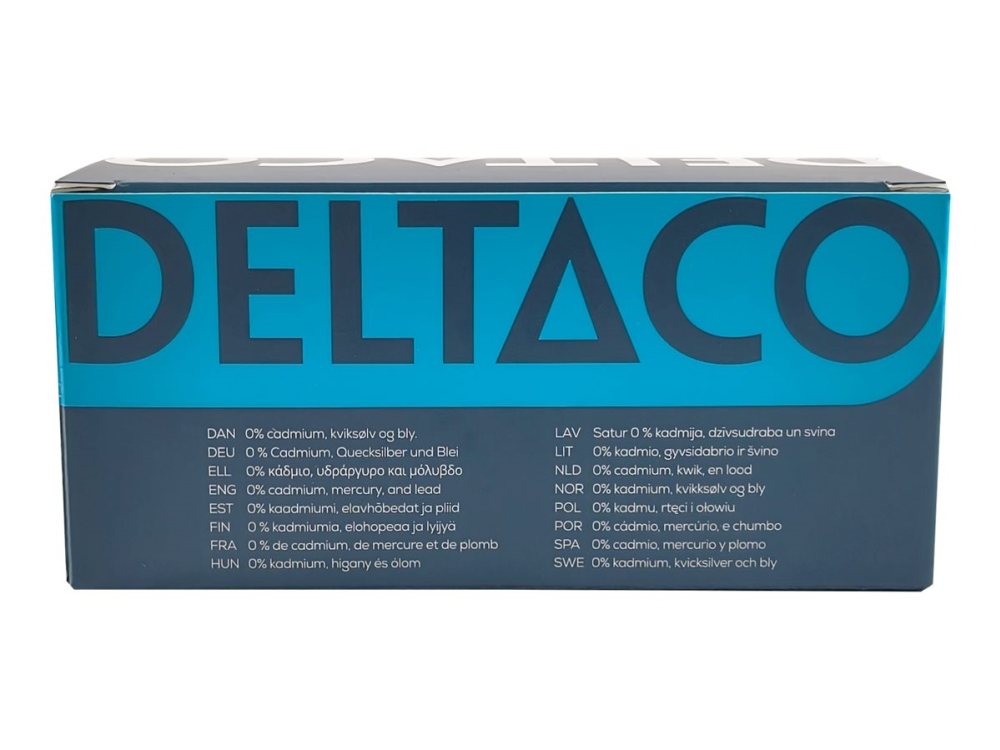 Deltaco AA alkaline 40-pack, Kertakäyttöinen akku, AA, Alkali, 1,5 V, 40 kpl, 2800 mAh