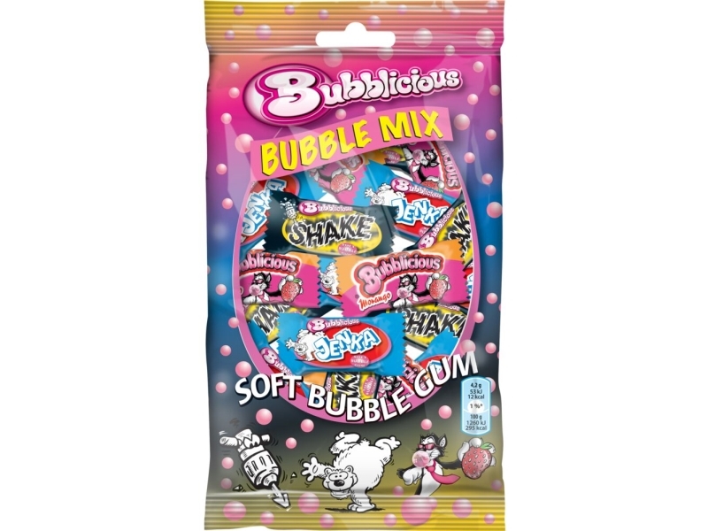 Tyggegummi, Bubblicious Mix - (15 pakker x 23 stk./karton)