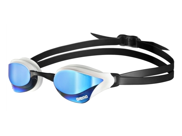 Arena Cobra Core Swipe Mirror, Mænd, One Size, Hvid, Termoplastisk Gummi (Tpr), Blå, Polykarbonat