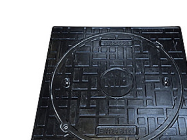 Dæksel m. firk.karm 600mm B125 - Komposit, lugttæt påboltet. NID-MRS103B. NID