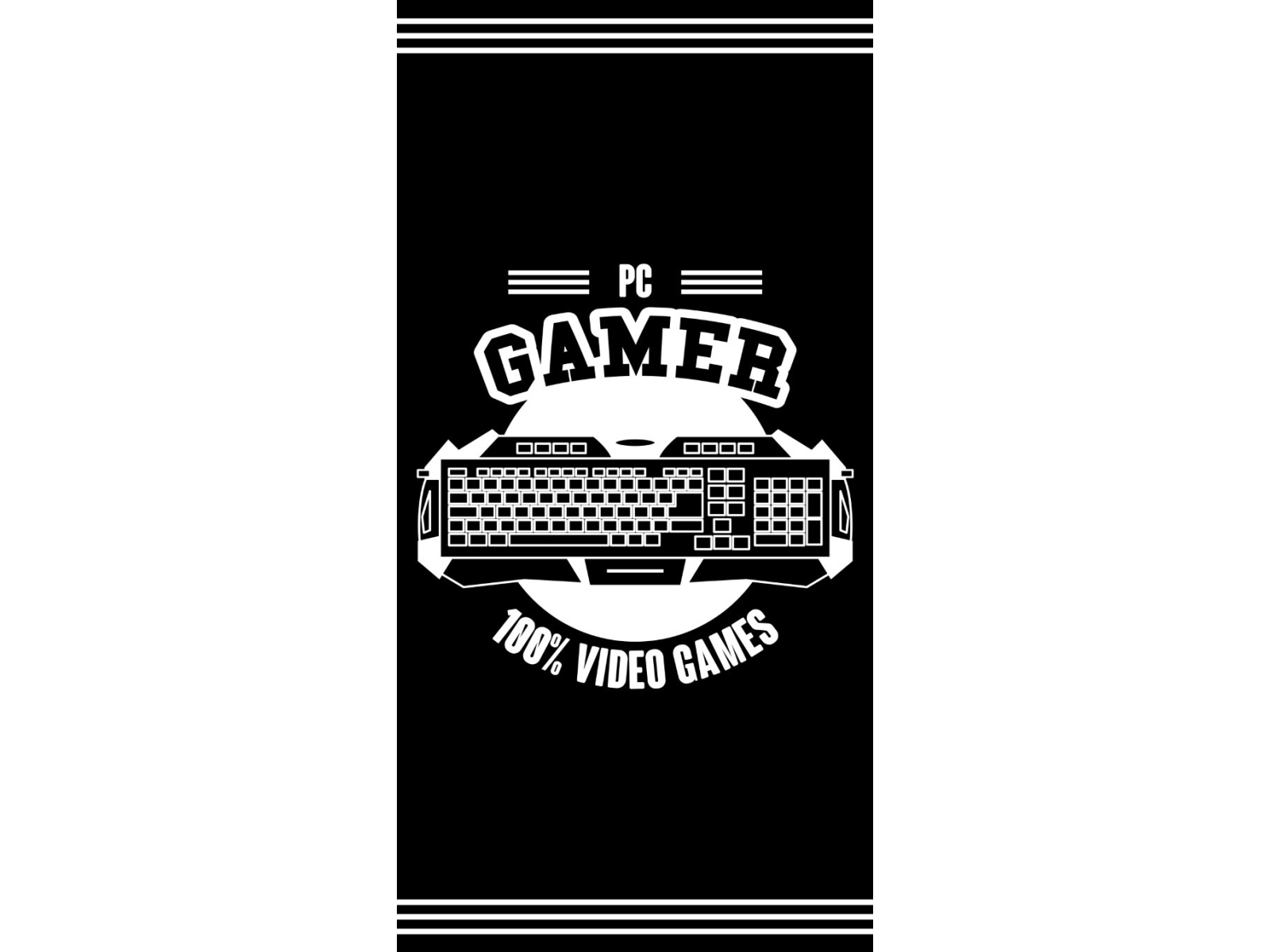 Gaming Badehåndklæde - 100 procent bomuld