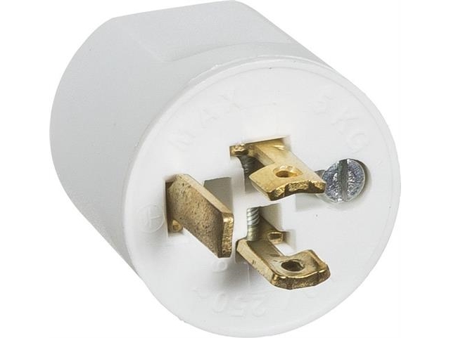 Lampestikprop 2P+J F/Lampestikk Hv