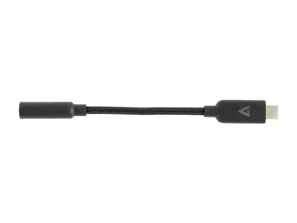 V7 Usb-C To Audio Aux Dongle Adapt 3.5Mm Aux Audio Cable Adpt M/F - Kabel - Audio/Multimedia (V7ucaudio-Blk)