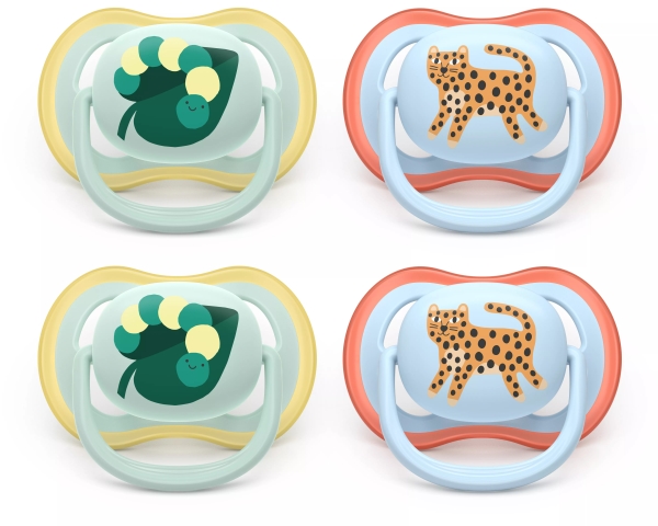 Philips AVENT Pacifier SCF087/19 ultra air, Klassisk babysut, Ortodontisk, Silikone, Dreng/Pige, Tåler opvaskemaskine