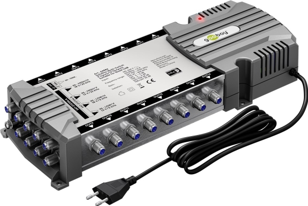 Goobay 64884, 9 inputs, 16 outputs, 950 - 2150 MHz, 47 - 862 MHz, 230 V, 0 - 50 °C