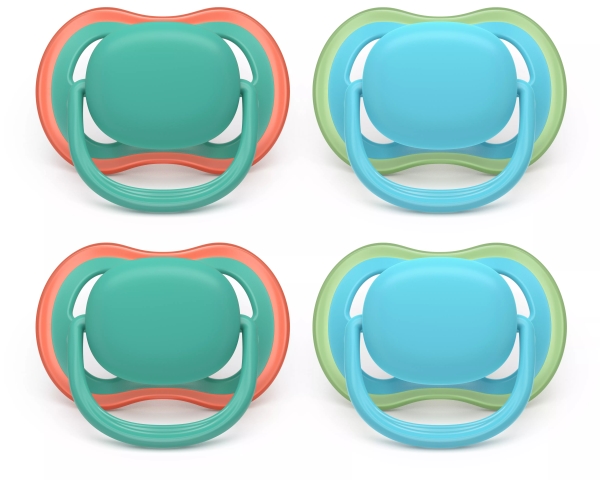 Philips AVENT Pacifier SCF087/24 ultra air, Klassisk babysut, Ortodontisk, Silikone, Dreng/Pige, Tåler opvaskemaskine