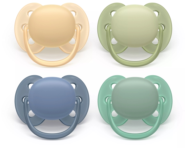 Philips Avent Pacifier Scf091/53 Ultra Soft, Ultrablød Sut, Ortodontisk, Silikone, Dreng/Pige
