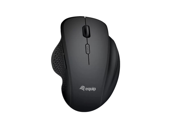 Equip 6-Button Dual Mode Wireless Mouse, Rechargeable, Right-Hand, Optical, Rf Wireless + Bluetooth, 1600 Dpi, Black