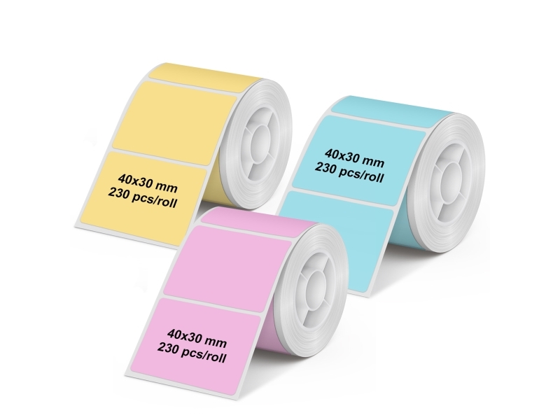 Olympia 6323, Multicolour, Self-Adhesive Printer Label, Universal, Rectangle, Pm220, 4 Cm