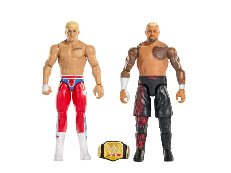 WWE Main Event Showdown ''The American Nightmare'' Cody Rhodes vs Solo Sikoa 2-Pack, 6 År, Flerfarvet, Plast